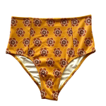 Mustard Matahari Batik | High Waisted Bikini Bottoms