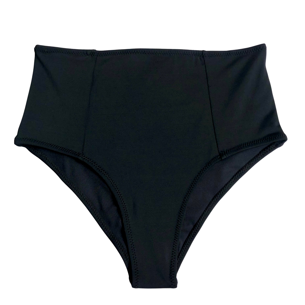 
            
                Load image into Gallery viewer, Classic Black | High Waisted Bikini Bottoms
            
        