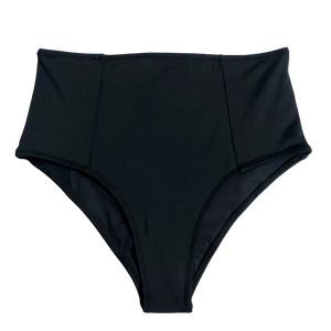 Classic Black | High Waisted Bikini Bottoms