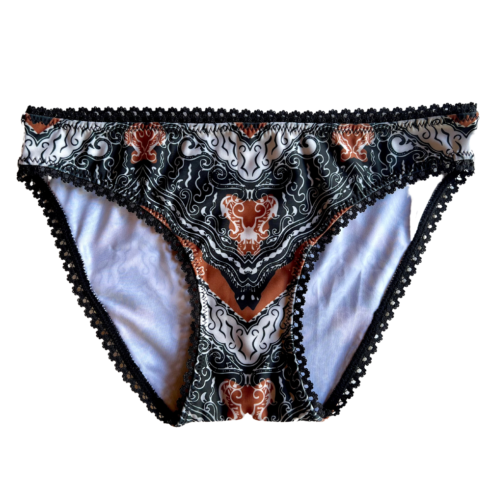 ZIG ZAG BATIK ~ LACE | ECO SWIM INTIMATES KNICKERS