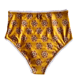 MUSTARD MATAHARI BATIK ~ LACE | HIGH WAISTED KNICKERS