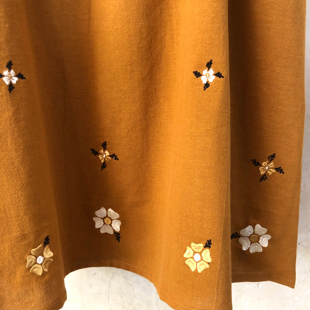 AYU FRILL MINI DRESS - TURMERIC
