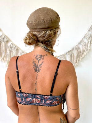 BLACK & TAN BATIK ~ LACE | ECO SWIM INTIMATES BRA